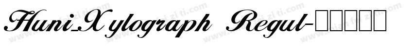 Huni_Xylograph Regul字体转换